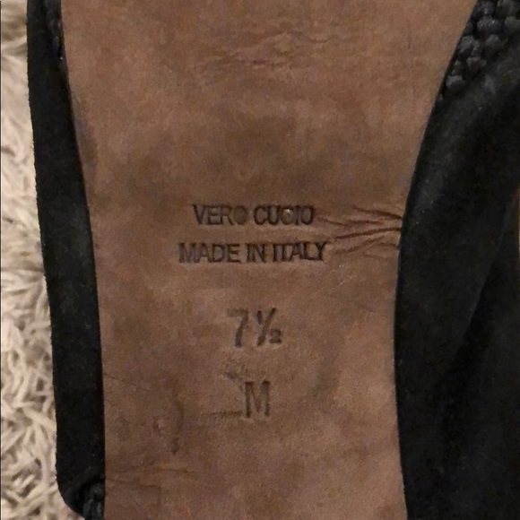 Donald J. Pliner Zola Black Suede Slingback Pumps - Picture 6 of 11